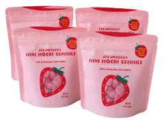 4 Pack Trader Joe's Strawberry Mini Mochi Gummies 5 Oz Each LIMITED