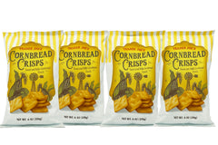 Trader Joe's Cornbread Crisps - Sweet and Salty Snack 6oz (4 Bags)