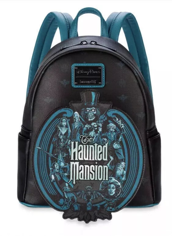 Disney Parks Haunted Mansion Glow-in-the-Dark Loungefly Mini Backpack
