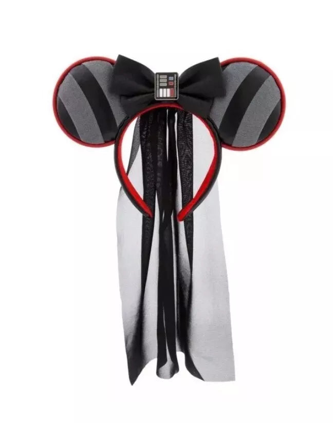Disney Star Wars Darth Vader Minnie Ear Headband with Veil – Image 1 | HappilyShoppe