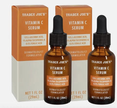 2x Trader Joe's Vitamin C Serum 1 fl oz Clear Skinceuticals DUPE Glass Dropper