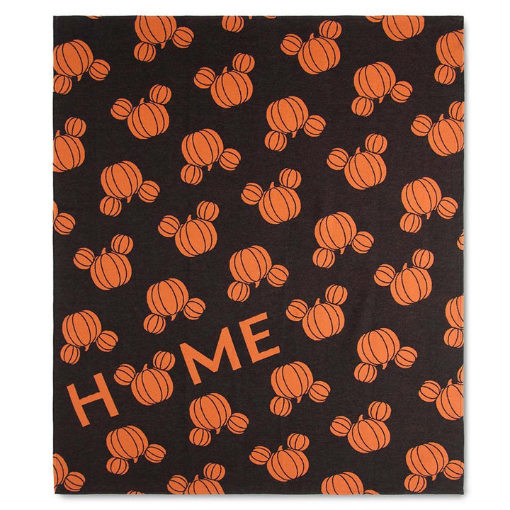 Disney Parks Home Halloween Mickey Mouse Pumpkin Throw Blanket – Image 7 | HappilyShoppe