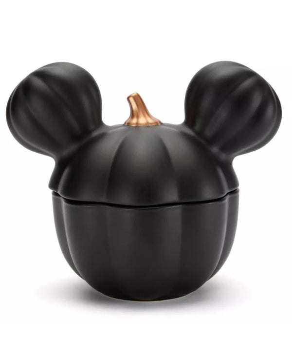 Disney Parks 2025 Home Halloween Mickey Mouse Ear Ceramic Pumpkin Bowl Jar – Image 1 | HappilyShoppe