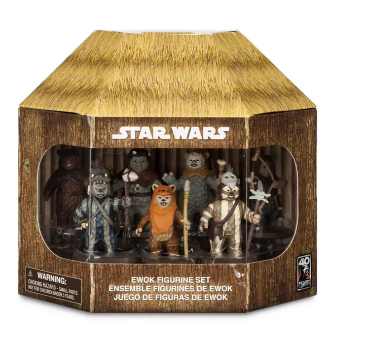Disney Star Wars Ewok Figurine Set Return of the Jedi 40th Anniversary – Image 1 | HappilyShoppe