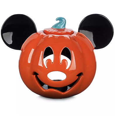 Disney Parks  Votive Candle Holder Halloween Mickey Jack O' Lantern Pumpkin