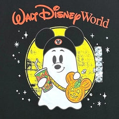 Walt Disney World  Mickey Mouse Club Ears Ghost Adult Shirt