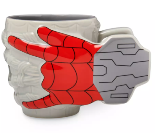 Disney Parks Marvel Sculpted web design with flat Spiderman hand