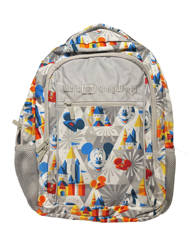Disney Parks Disney Backpack Bag Mickey Mouse with Castle - Gray