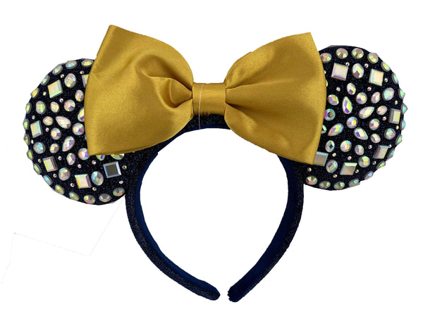 Disney Walt Disney World 50th Anniversary Jeweled Minnie Ears Headband Adult