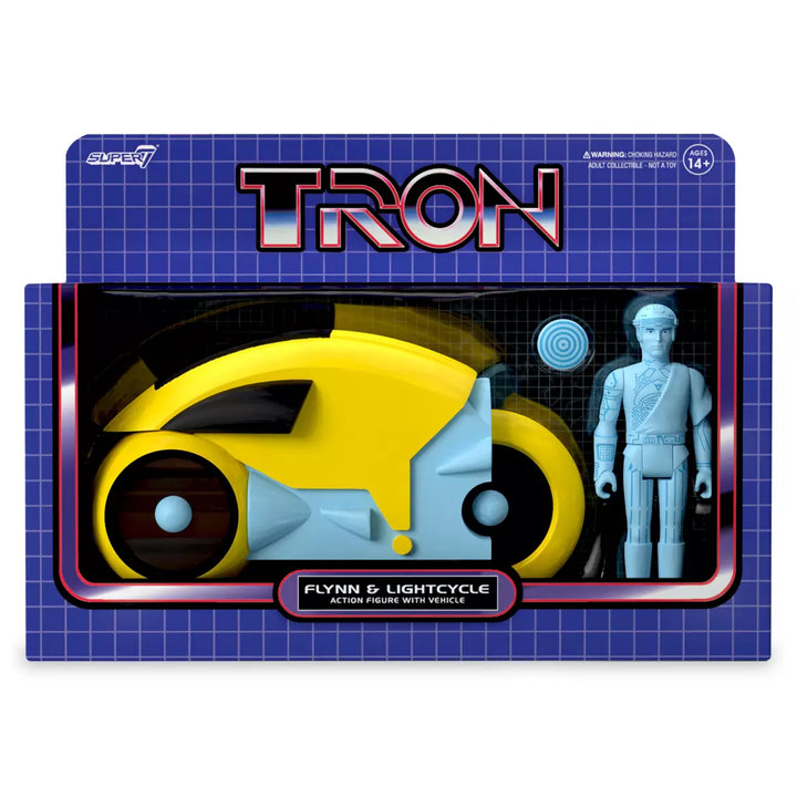 Disney Parks Super7 ReAction Figures Tron Lightcycle Set Red Yellow Orange – Image 2 | HappilyShoppe