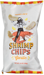 Trader Joe's Shrimp Chips Garlic 3.5 oz (Lot Of 2)