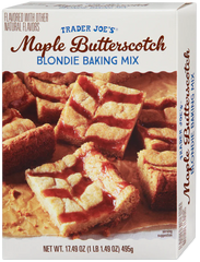 2 Packs Trader Joe's Maple Butterscotch Blondie Baking Mix 17.49 oz Each LIMITED