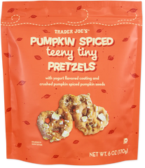 2-Pack Trader Joe's Pumpkin Spiced Teeny Tiny Pretzels Yogurt Coating