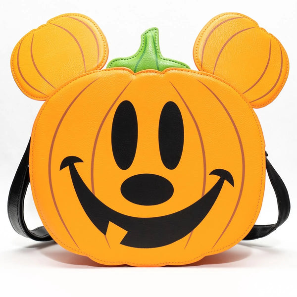 Loungefly Mickey Mouse Jack-o'-Lantern Halloween Pumpkin Crossbody Purse