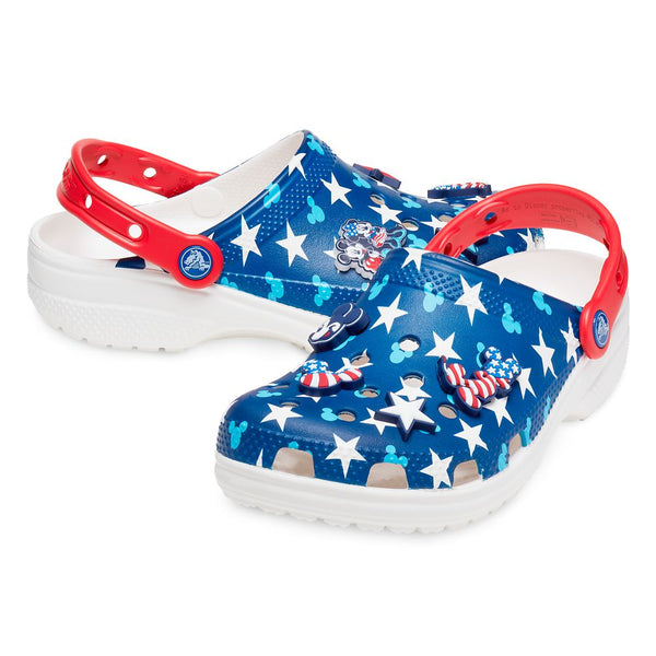 Disney Parks Mickey Mouse Americana Patriotic Clogs for Adults by Crocs