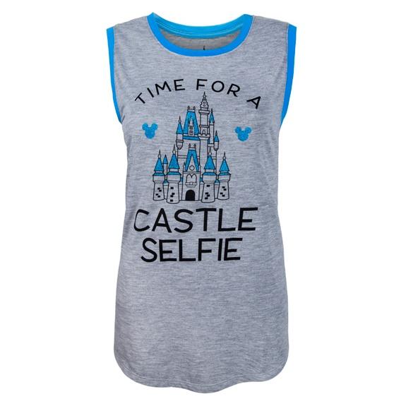 Disney Parks Walt Disney World Castle Selfie Tank Tshirt