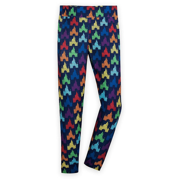 Disney Parks Fantasyland Castle Rainbow Leggings for Women