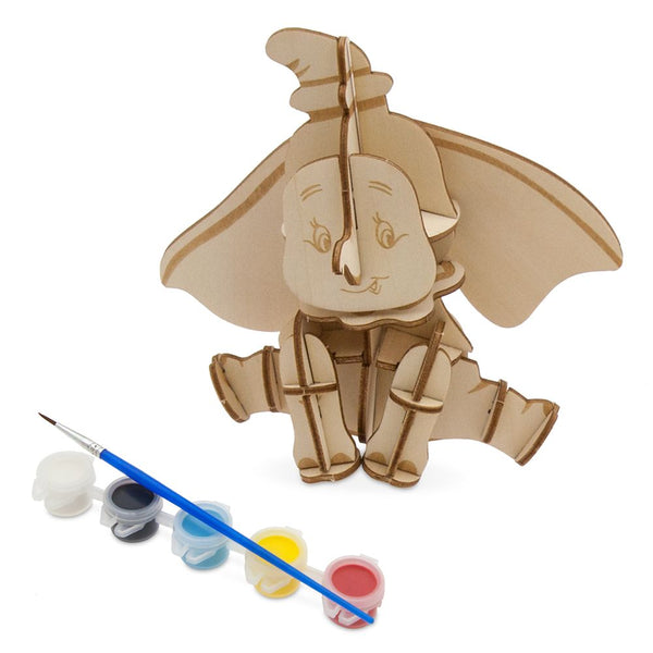 Dumbo 3D Wood Model and Paint Set Disney Ink & Paint 4" Model