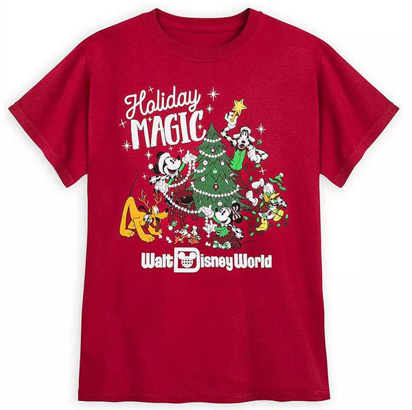 Disney Adult Shirt - Mickey Mouse And Friends Holiday Magic Christmas