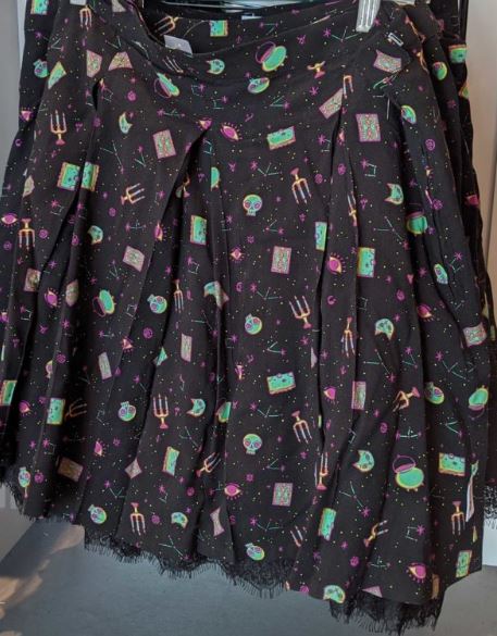 Disney Her Universe Hocus Pocus Zip-Up Lace Ruffle Skirt