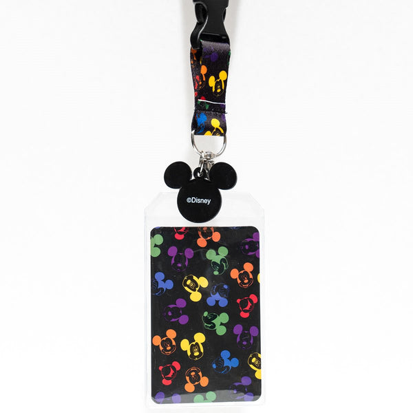 Loungefly Disney Mickey Mouse Rainbow Lanyard