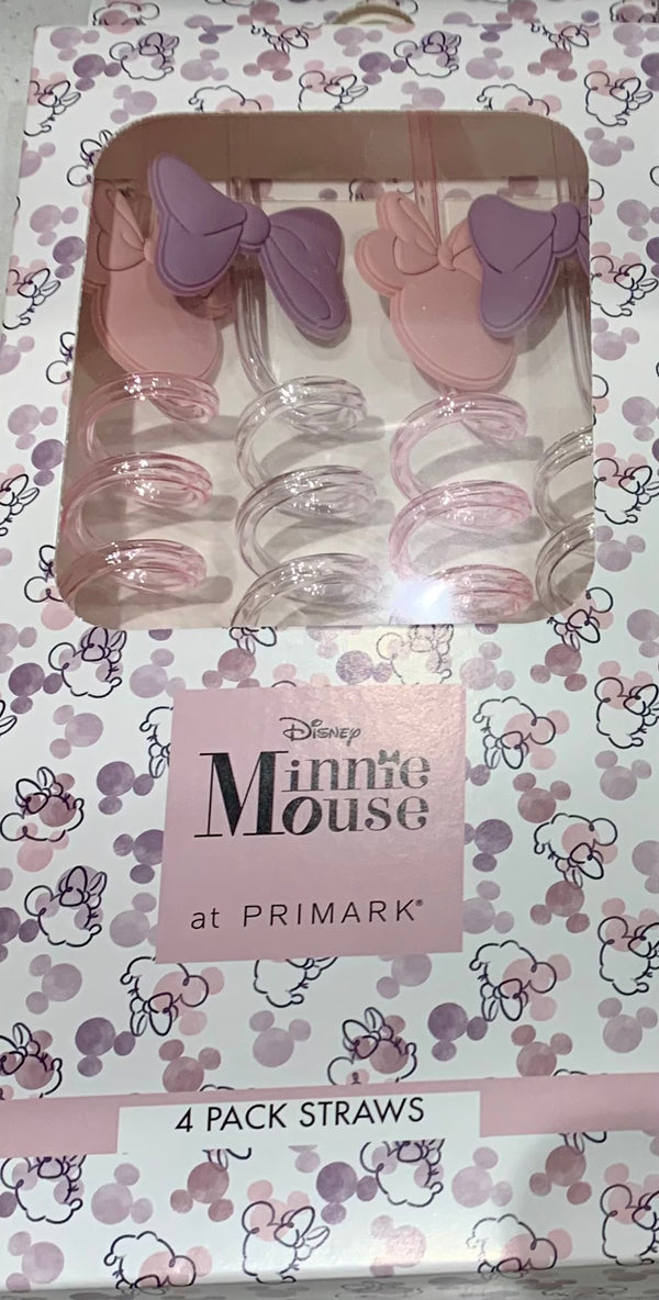 Disney Minnie Mouse Bow Reusable Straws Primark