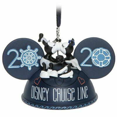 Disney Cruise Line Mickey and Minnie 2020 Ear Hat Christmas Ornament