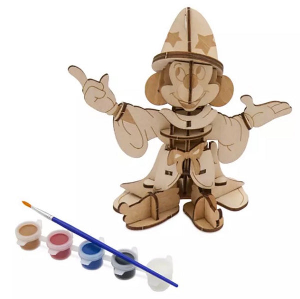 Disney Model and Paint Set - Ink & Paint - Sorcerer Mickey 3D - Wood