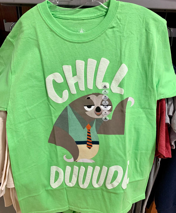 Disney Parks Zootopia Sloth - Chill Duuude Shirt for Youth