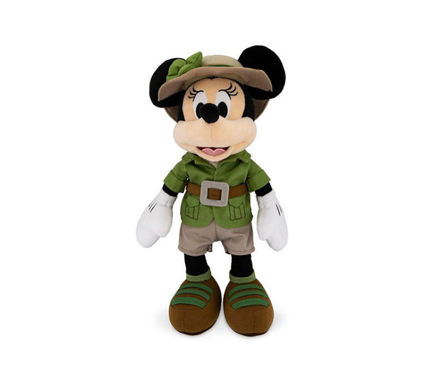 Disney Parks Minnie Mouse Safari Animal Kingdom Plush Doll Toy  14'