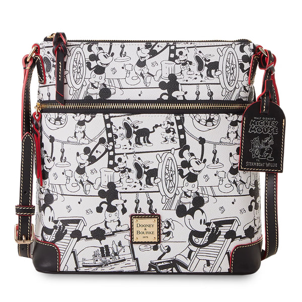 Disney Parks Mickey Mouse in Steamboat Willie Dooney & Bourke Crossbody Bag