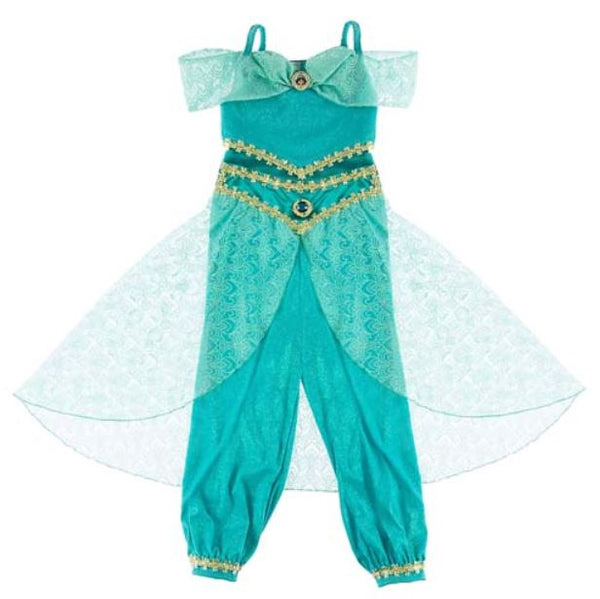 Disney Parks Girls Sparkle Costume Princess Jasmine Aladdin