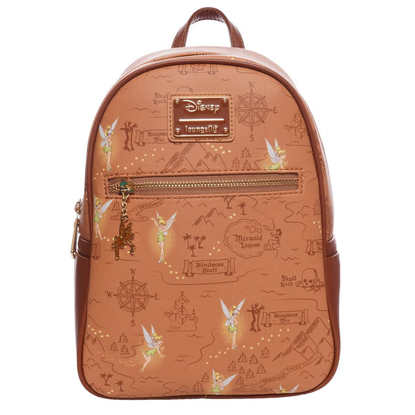 Loungefly Peter Pan Tinkerbell Neverland Map Mini Backpack