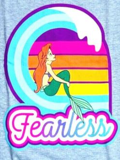 Disney Parks Little Mermaid Ariel Fearless Shirt for Girls
